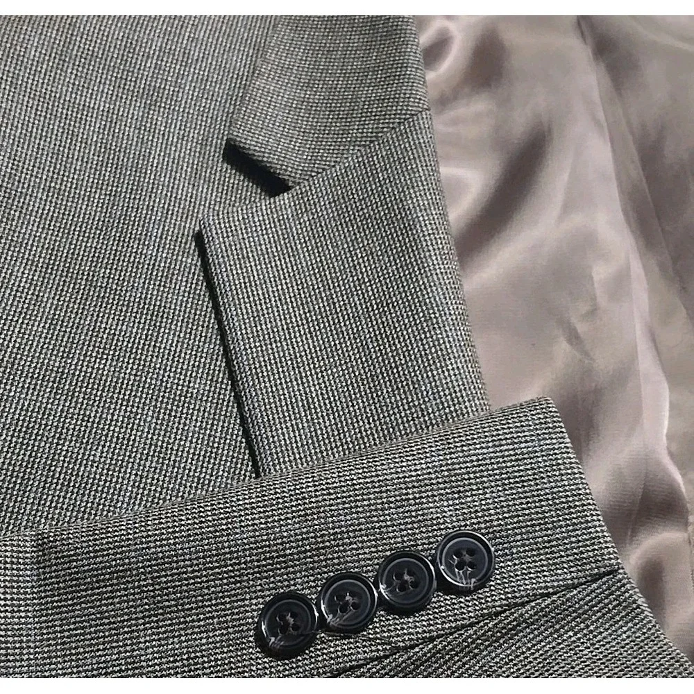 Lauren Ralph Lauren Men's LRL Silk Wool 2‎ Button Blazer Sport Coat Brown 46 R